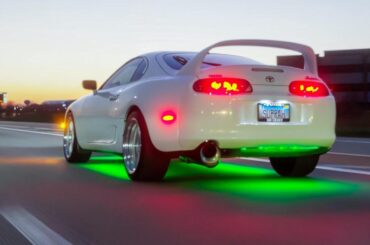 Put underglow to give the Supra that 90’s icon look😍