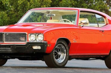 Buick GS 455 Stage 1 Show Car, 1970. A Gran Sport that was specially built for the show circuit to promote the availability of the 455ci, 350hp V8 that replaced the earlier 400ci motor.