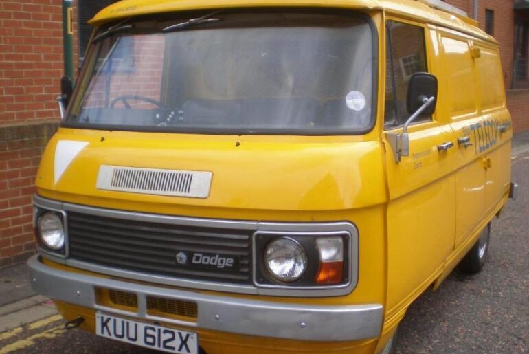 The Commer-designed, Renault-built-and-sold, 50 hp British Dodge Spacevan. Mopar or no car.
