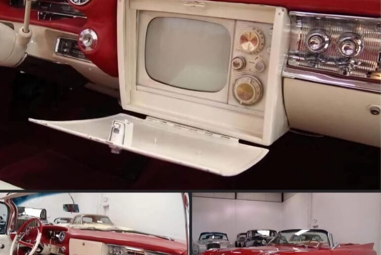 A 1960 Cadillac with an in-dash TV! Gotta love it!