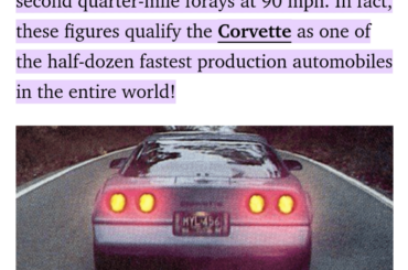 Car and Driver, March 1, 1983, testing a soon to be released car that is apparently one of the fastest in the world