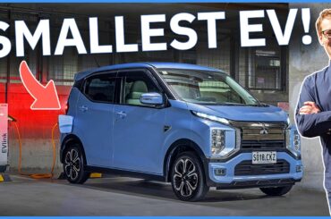 Tiny Rides: 2024 Mitsubishi eK X EV, The Smallest Electric Car Ever! | Drive.com.au