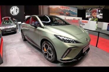 MG 4 EV sport sedan MG4 XPower full electric car vehicle GIMS walkaround and interior A1819