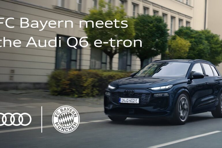 FC Bayern Munich and the new, fully electric Audi Q6 e-tron