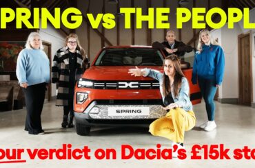 The new Dacia Spring vs The People! EXCLUSIVE | Electrifying