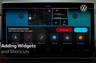 Adding Widgets and Shortcuts