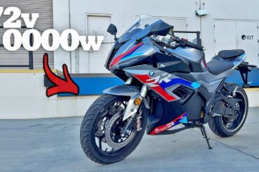 72v 10000w Electric Motorcycle Walk-around + Specs