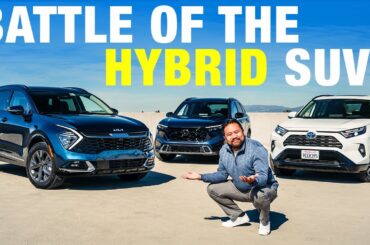 Honda CR-V vs. Kia Sportage vs. Toyota RAV4 | Compact Hybrid SUV Comparison Test
