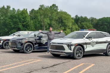 Police Chase Using Chevy Blazer EV PPVs! Full Tour, First Drive, & Ripping This Electric Police Car