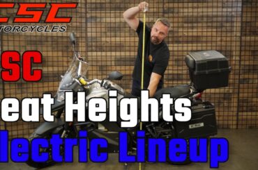 Compare the Seat Height on CSC Electric Motorcycles & Electric Scooters