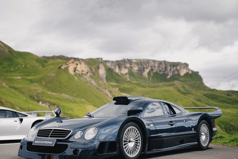 You guys liked multiple 996 GT1's so here goes [Mercedes-Benz CLK-GTR AMG] only one finished in dark blue metallic