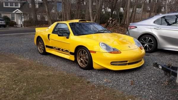 1988 Pontiac Fiero with 2000s Porsche front end, the official car of...?