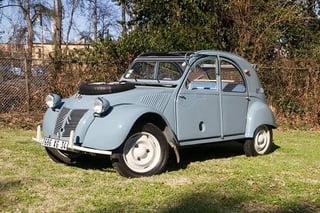 Citroën 2CV Sahara - the 4x4 2CV. Instead of a normal 4WD system, Citroën (being Citroën) installed a second engine in the rear to drive the rear wheels - the driver controlled both engines simultaneously. With the second engine, power doubled to 24 hp.