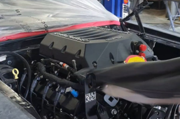 Truck engine in mustang