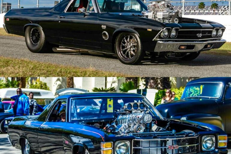Good morning. Here are two Pro Street Chevy El Caminos that you can look at. Have a great day.