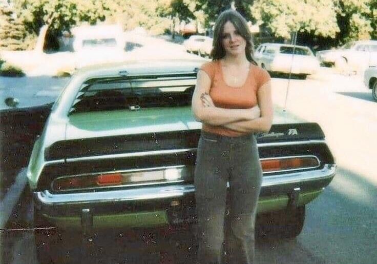 Dodge Challenger and a foxy lady!