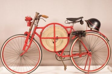 Vintage Firefighter Bicycle, ca. 1905. used by the firefighters that worked in petrochemical industries.