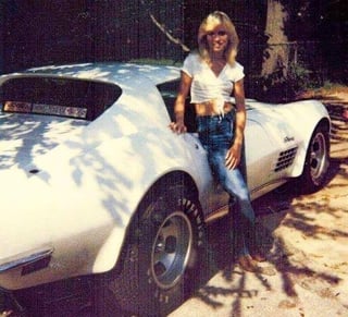More girls and cars, 1970s