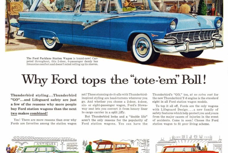 1956.  Ford wagons