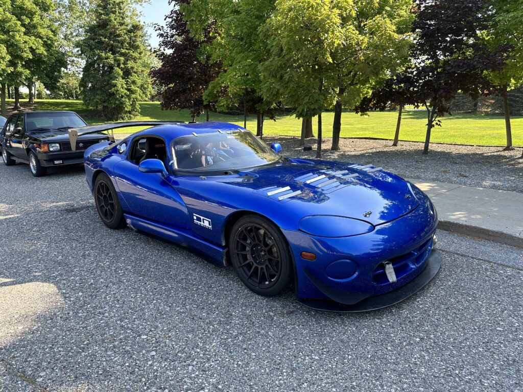 Viper track car at the Stellantis cars and coffee this morning
