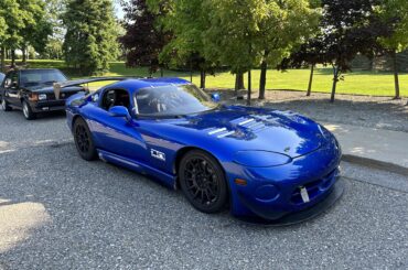 Viper track car at the Stellantis cars and coffee this morning