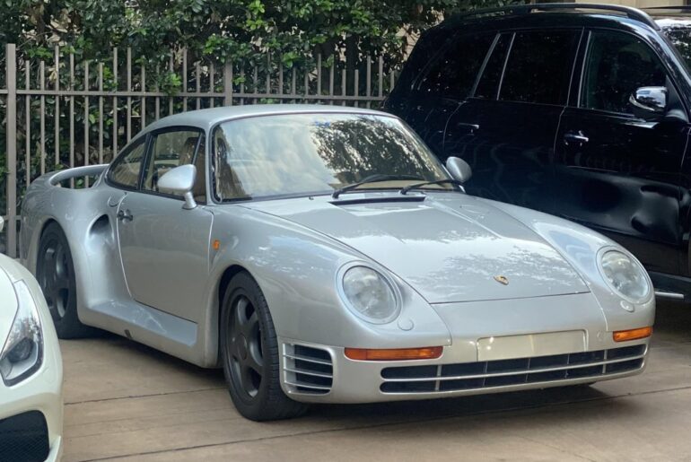 [Porsche 959] at the Ritz in Dallas I’ve never seen one before