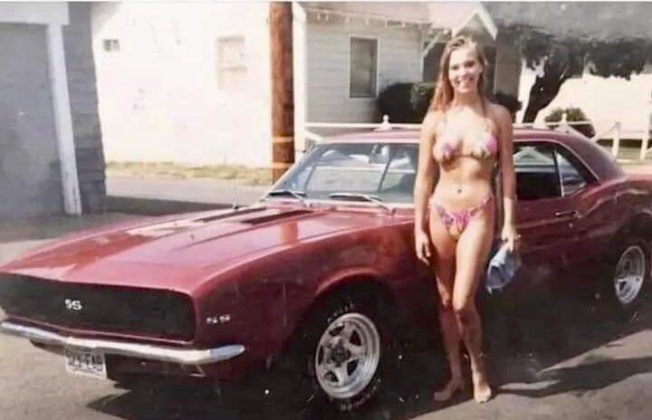 Camaro SS and a foxy lady