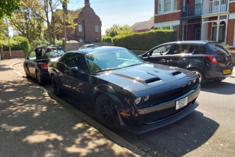 Spotted this [2021 dodge challenger hellcat] (uk) and by what I can tell its a real hellcat, so it's stupidly rare (again uk)