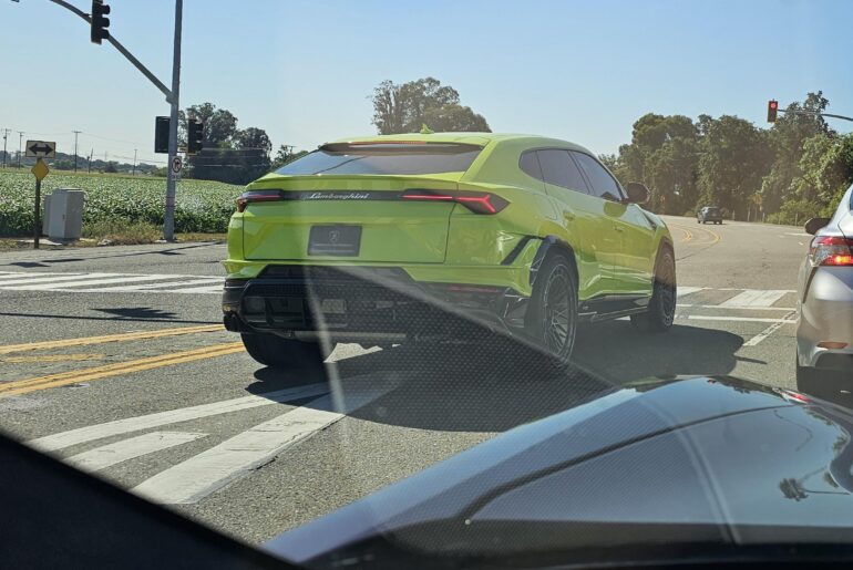 [Lamborghini Urus]  It's probably pretty nice, but I cant see dropping $230K on an SUV just to get the Lamborghini name. I do like to color choice though.