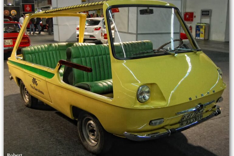 1969 Siata Patricia - 9-seater beach car based on the SEAT 600 (Spanish license-built Fiat 600), produced by the Spanish division of Siata. Only 6 were made.