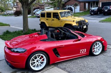 718 Spyder ready for track day.
