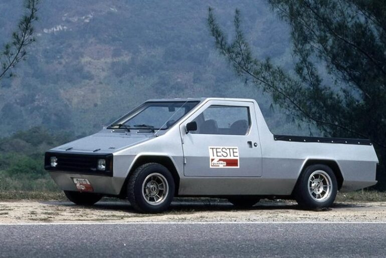 Renha Formigão is a Brazilian fiberglass-bodied, Volkswagen Type 3-based Cybertruck from 1979. Only a handful was produced.