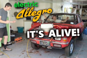 Austin Allegro EV Conversion: IT'S ALIVE!