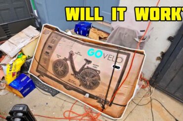 This E-bike has been outside for a very long time!