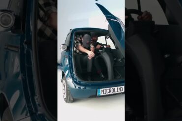 Microlino electric car with 2 seats, range of up to 230 km, 12.5 kW power and top speed of 90km/h.