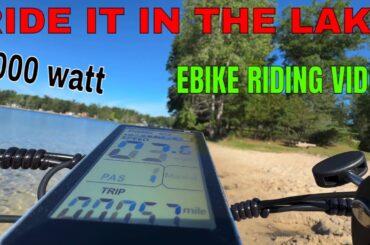 Electric Bike Riding Video. This Fat Tire 1000 w E Bike Rides like a motorcycle #bike #ebike #e-bike