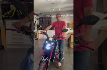 Emmo Gandan Electric Motorcycle Style Ebike: How To Work The Lights - High Beam, Low Beam On & Off