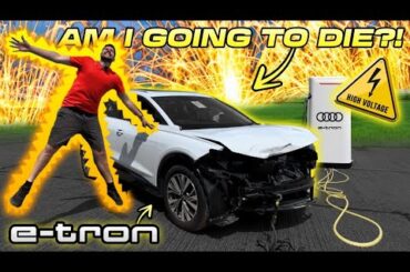 I BOUGHT A CRASHED AUDI Q4 ELECTRIC CAR.. EV!! BIG MISTAKE??...
