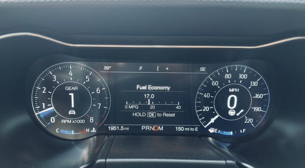 17MPG on 2022 Ford Mustang GT500!