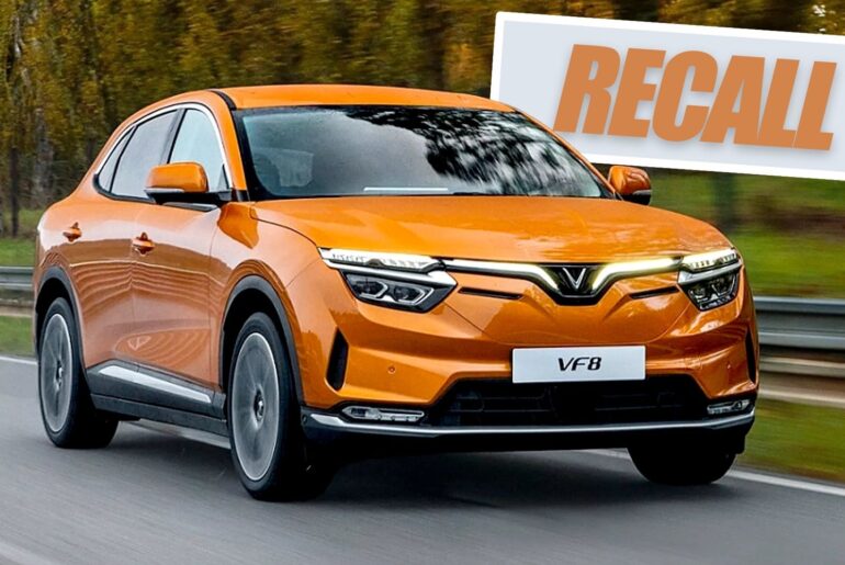VinFast VF 8 Recalled Over Non-Functional Airbags