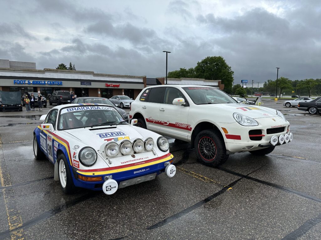 A couple of offroad ready Porsches