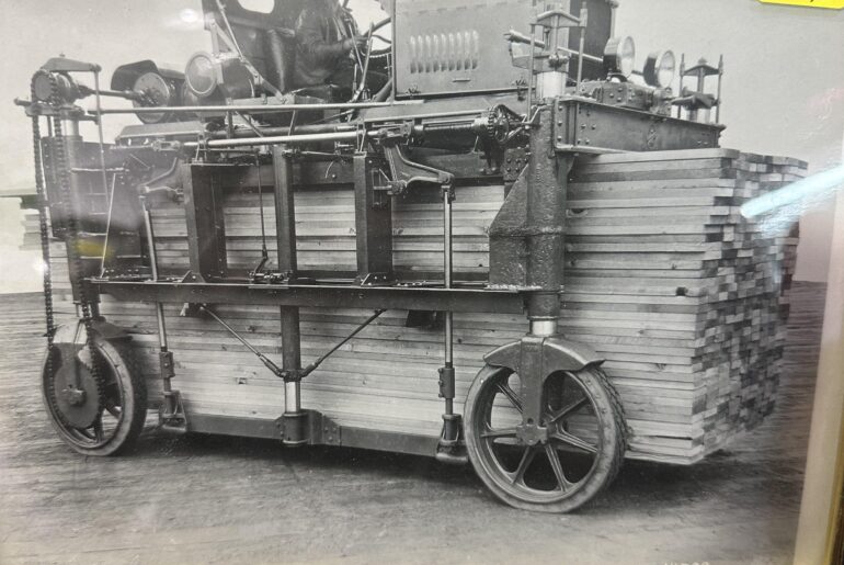 Lumber truck from sometime early 1900s.