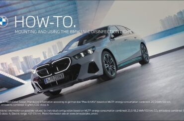 Car Disinfection with UVC Light - Application Tutorial for the Original BMW Accessory.