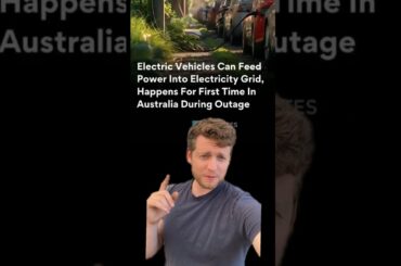 Electric cars provide power during energy blackout