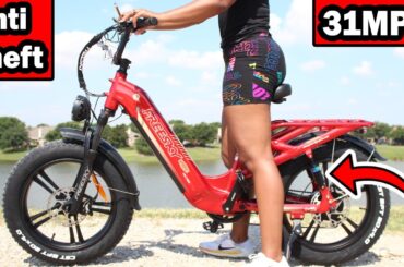 BEST CHEAP FAST EBike For Cargo? 2024 FreeSky Rocky Electric Bike Review Full Suspension Anti Theft