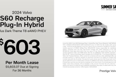 Volvo S60 Recharge Plug-In Hybrid 08/05/2024 4147413