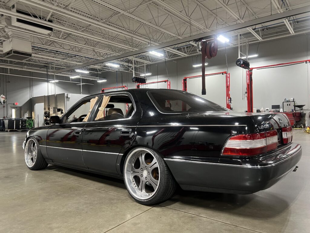 91 LS400 on work Eurolines. -6 in rear, -4.5 up front.