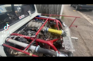 I've not progressed much in a while so here's an old video I found of my 1969 mini pickup with a V8 4.2 twin turbo in the back