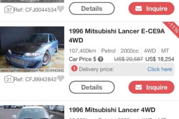 What is the Process of Buying a JDM like and what are the costs