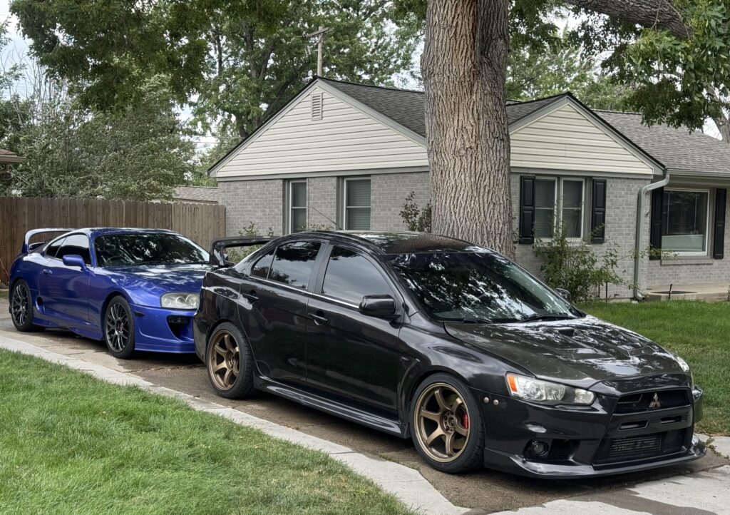 My JDM Supra and Evo X
